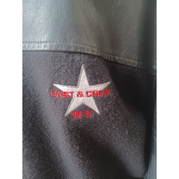 Walker Texas Ranger Black Cast & Crew Varsity Jacket Large 100th Episode 96-97 - Picture 3 of 10